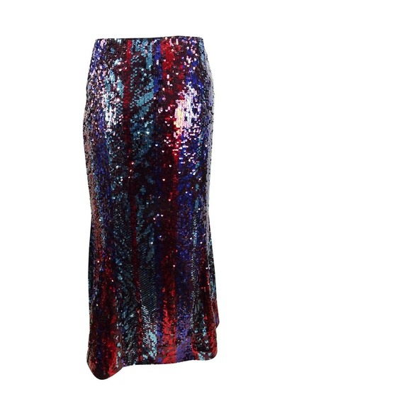 Rachel Zoe Women's Venice Sequined Fit & Flare Midi Skirt - Picture 2 of 2